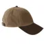 Heather Hamilton Wax/Leather Peak Baseball Cap in Tan